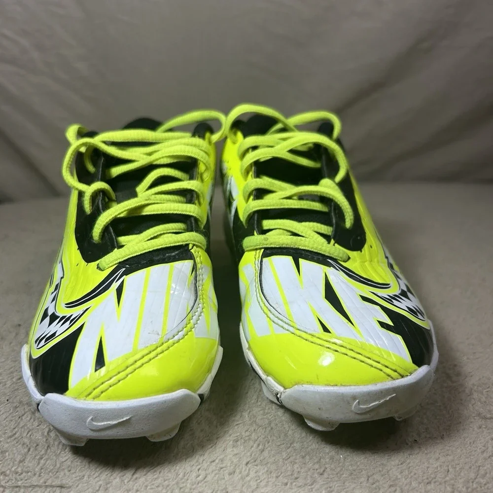 Nike Vapor Ultrafly 4 Keystone Youth Baseball Cleats Size 2.5Y Neon Yellow